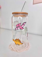 Load image into Gallery viewer, Dinosaur Glass Can 16+OZ | The Dinos Glass