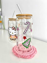 Load image into Gallery viewer, Christmas Hello Kitty Glass Can 16+OZ | Gingerbread | Grinch