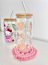 Load image into Gallery viewer, Christmas Hello Kitty Glass Can 16+OZ | Gingerbread | Grinch