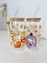 Load image into Gallery viewer, Winnie the Pooh Glass Can 16+OZ | Winnie and Friends Glass