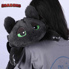 Load image into Gallery viewer, Large Fluffy Sleepy Toothless Plushie | How to Train Your Dragon