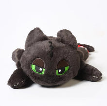Load image into Gallery viewer, Large Fluffy Sleepy Toothless Plushie | How to Train Your Dragon