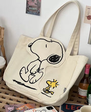 Load image into Gallery viewer, Peanuts Snoopy Canvas Tote Bag