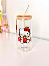 Load image into Gallery viewer, Hello Kitty Glass Can 16+OZ