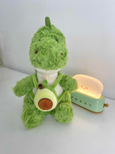 Load image into Gallery viewer, Avery The Avocado Dinosaur Plushie | Size S/M | Green Toaster Lamp