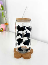Load image into Gallery viewer, Sunflower Cow Bundle | Cow Print Starbucks | Glass
