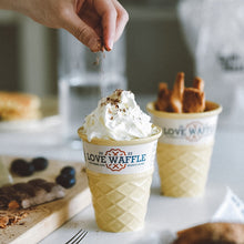 Load image into Gallery viewer, Ice Cream Ceramic Mug | Waffle Coffee Mug 8+ oz