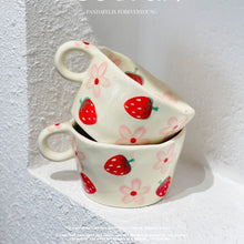 Load image into Gallery viewer, Cute Strawberry Mug | Handmade Ceramic Mug