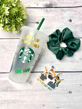 Load image into Gallery viewer, LOKI Custom Cup + Schrunchie + Stickers| Marvel|Custom Name - SugarMilkAngel