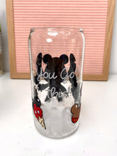 Load image into Gallery viewer, Stitch Glass Can 16+OZ | Color Changing Hidden Messages - SugarMilkAngel

