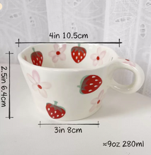 Load image into Gallery viewer, Cute Strawberry Mug | Handmade Ceramic Mug