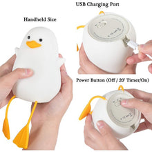 Load image into Gallery viewer, Benson the Duck Lamp | Emotional Support Night Light | Rechargeable | Touch Control
