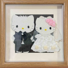 Load image into Gallery viewer, Handmade Hello Kitty Dear Daniel Photo Frame | Bride and Groom | Wedding gift
