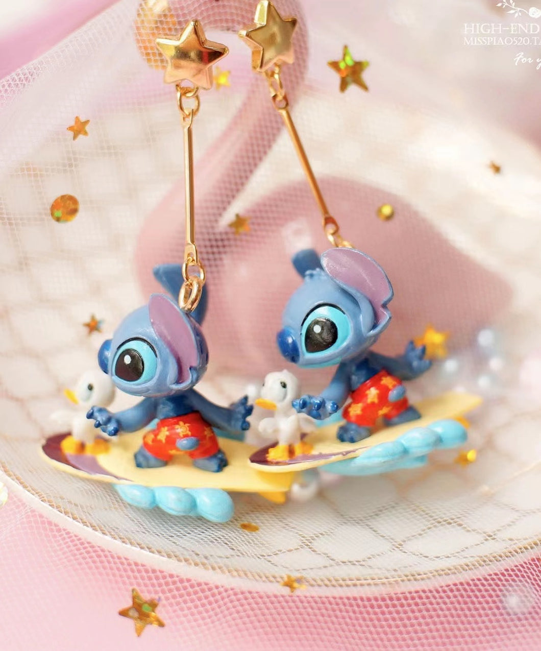 Stitch Clip-on Earrings | Stitch with Ducks