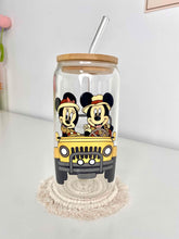 Load image into Gallery viewer, Minnie Mouse Glass Can 16+OZ | Safari Mickey Mouse Glass
