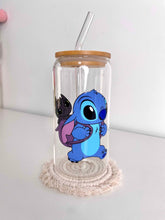Load image into Gallery viewer, Toothless Glass Can 16+OZ | Toothless and Stitch
