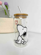 Load image into Gallery viewer, Snoopy Glass Can 16+OZ
