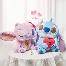 Load image into Gallery viewer, Jumbo Stitch Holding Heart Plushie | Angel Plushie | Lock and Key
