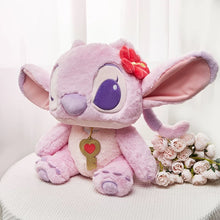 Load image into Gallery viewer, Jumbo Stitch Holding Heart Plushie | Angel Plushie | Lock and Key
