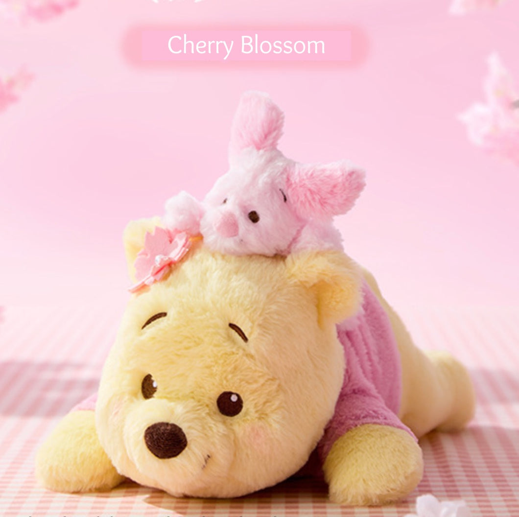Cherry Blossom Winnie the Pooh with Piglet Plush | Keyring Plush
