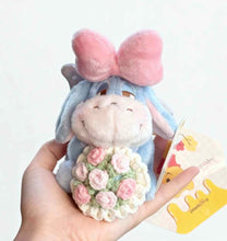 Load image into Gallery viewer, Stitch Holding Flowers Keyring Plushie | Eeyore | Winnie the Pooh
