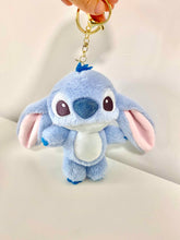 Load image into Gallery viewer, Stitch And Angel Couple/Bestie Keyrings | Matching Keychain | Plushie
