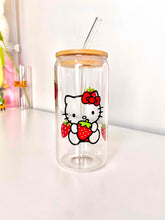 Load image into Gallery viewer, Hello Kitty Glass Can 16+OZ

