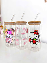 Load image into Gallery viewer, Hello Kitty Glass Can 16+OZ
