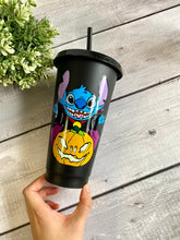 Load image into Gallery viewer, Halloween Stitch Starbucks Cold Cup|Glow in Night - SugarMilkAngel

