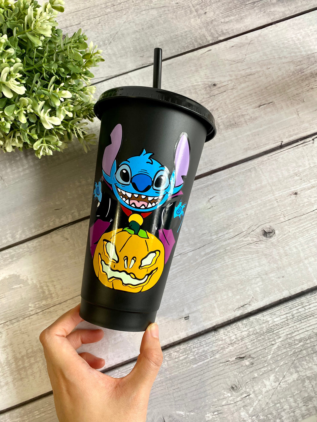 Halloween Stitch Starbucks Cold Cup|Glow in Night - SugarMilkAngel