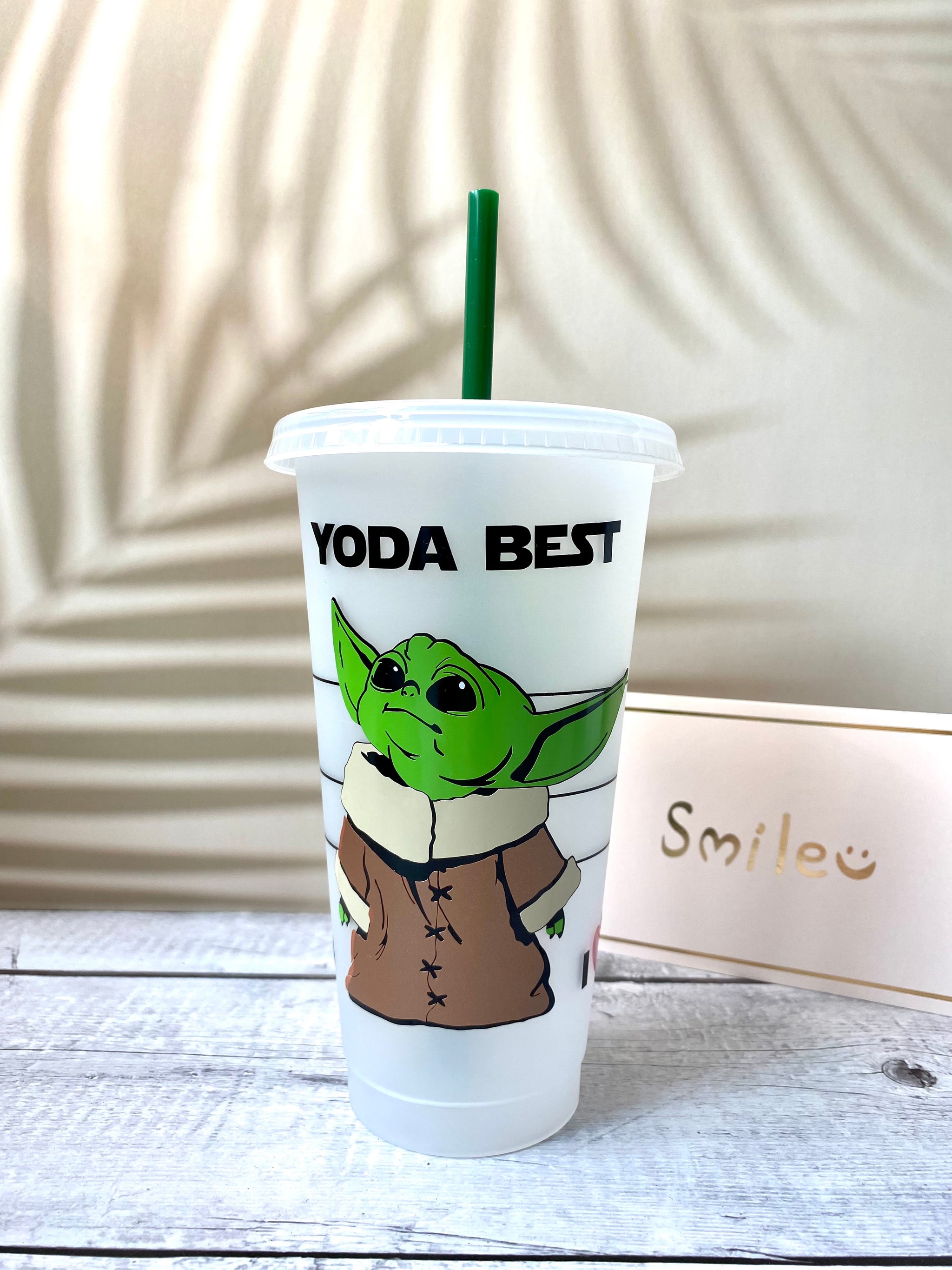 Baby Yoda Starbucks Cup SugarMilkAngel