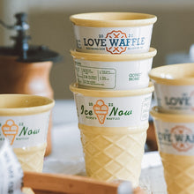 Load image into Gallery viewer, Ice Cream Ceramic Mug | Waffle Coffee Mug 8+ oz
