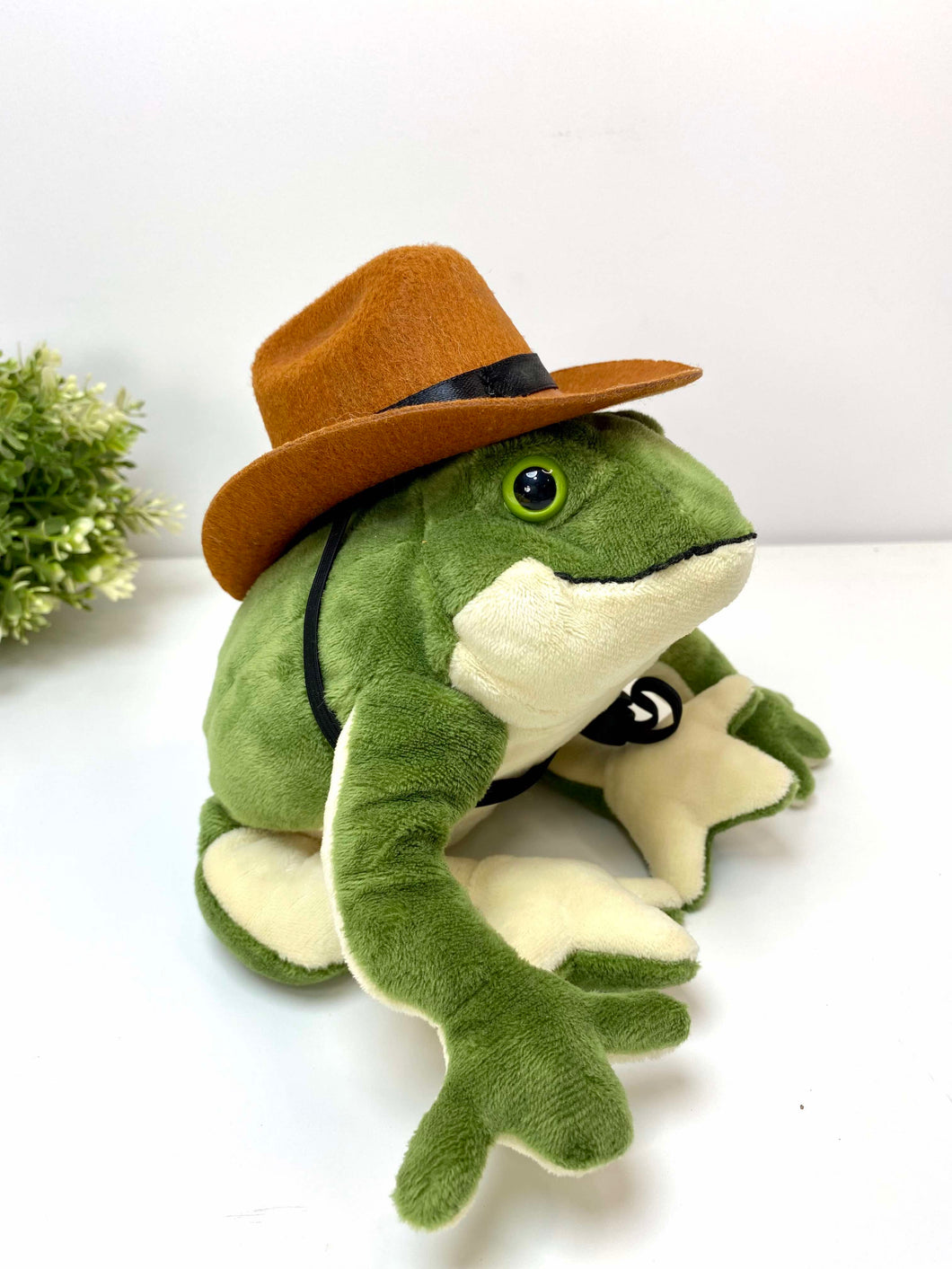 Cowboy Frog Plushie | Weighted Plushie