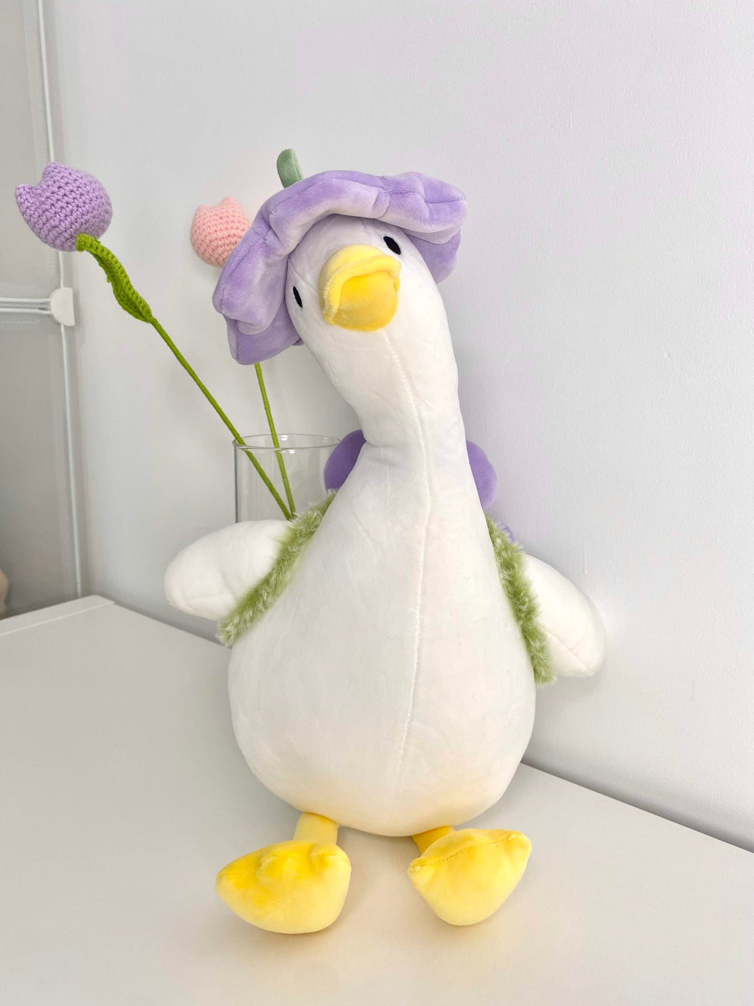 Purple Daisy Goose Plush | Duck Plushie