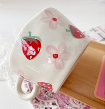 Load image into Gallery viewer, Cute Strawberry Mug | Handmade Ceramic Mug
